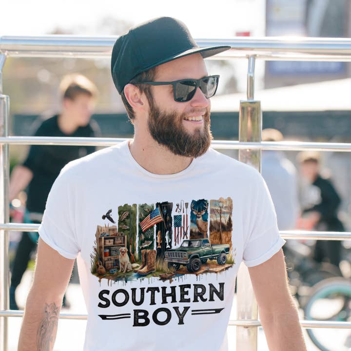 DTF Full Color Transfer - Southern Boy for wholesale by Small Biz Shipping Co