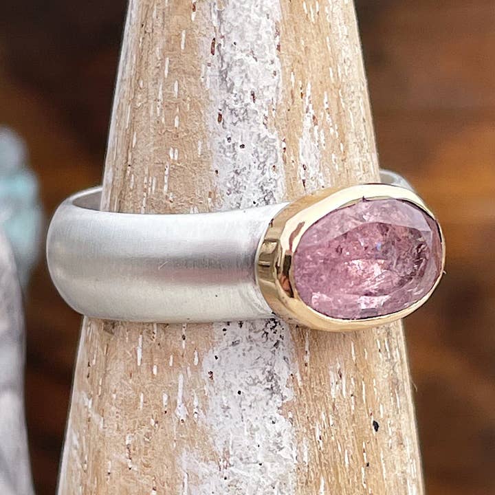 Pink turmalinringe for engroshandel hos Rustic Souls