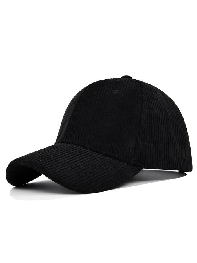Plain Corduroy Unisex Baseball Cap MOQ 3pcs DX042 for wholesale by UNISHE