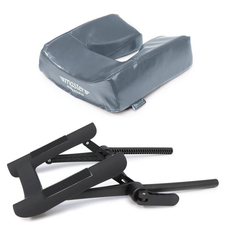 Royal Recliners - Wholesale Chair Cushion - MASTER MASSAGE Universal Ergonomic Dream™ Adjustable Massage Table Face Cradle and Ergonomic Dream Face Cushion Pillow set-Cream Color3