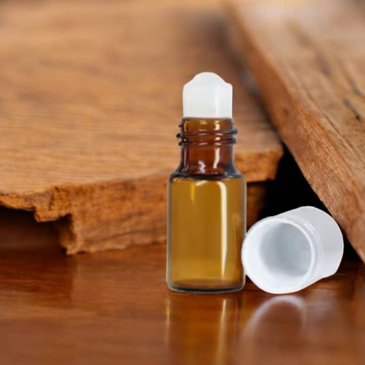 LS GROUP - Wholesale Essential oil roll-on - Amber glass roll-on bottle black cap 10ml