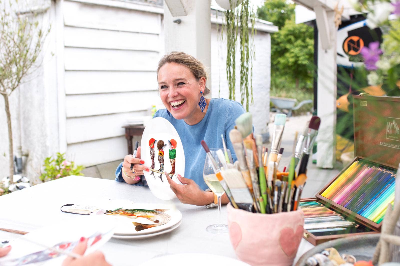 Bordy's - Wholesale Dinnerware Set - Catchy - 2. The Sunset Catch dinner plates4