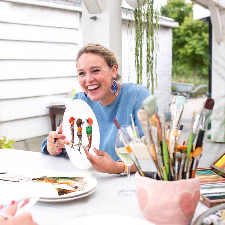 Bordy's - Wholesale Dinnerware Set - Catchy - 2. The Sunset Catch dinner plates4