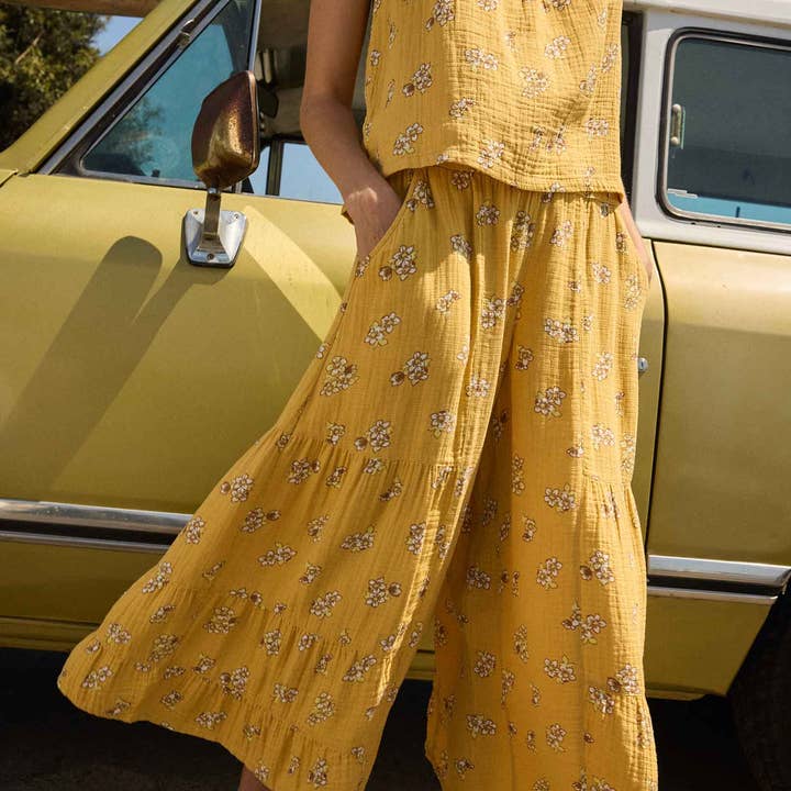 Tate Double Weave Palazzo Wide Leg Pant S26 for wholesale by Toad&Co