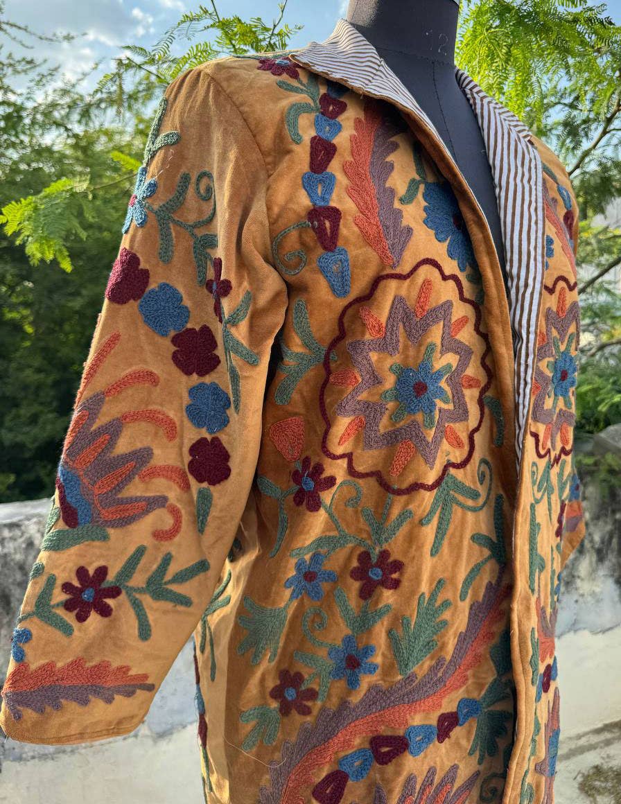 bhavnas boutique - Wholesale Jacket - Women's - Handcrafted Cotton Suzani Jacket Bohemian Style Coat Jacket 3