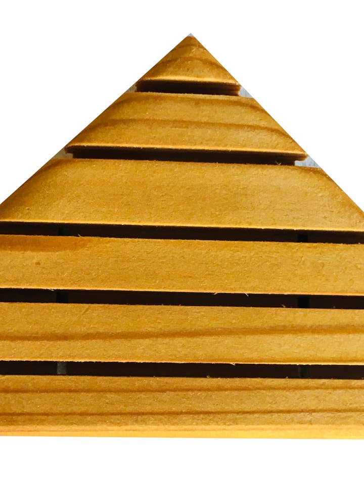 Cedartræ Hjørne Sæbeskål - Helt Naturlig 3,5" x 7" for engroshandel hos Effervesce