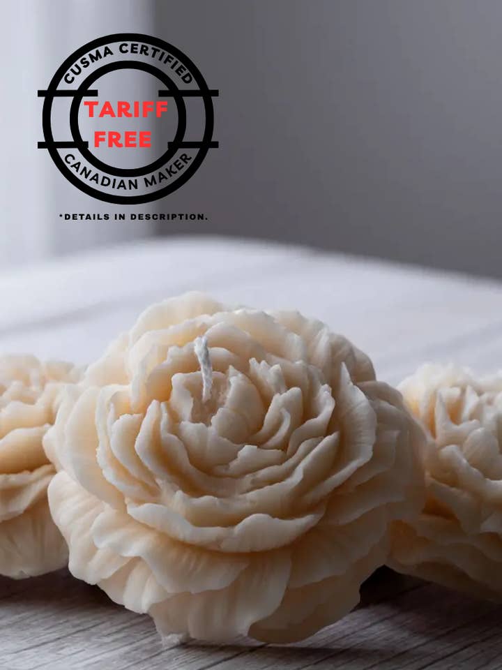 Peony Flower Candle for wholesale by Allure CA