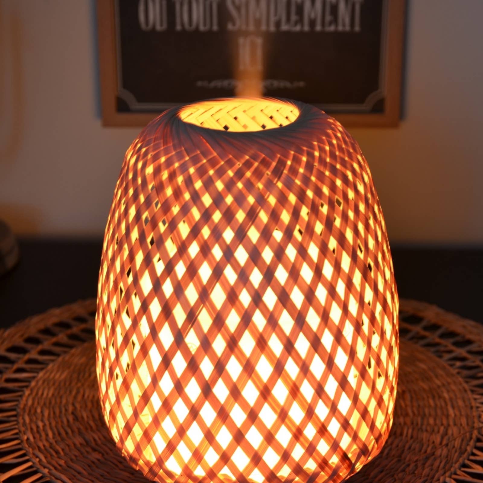 Zen'Arôme - Vente Diffuseur électronique - Diffuseur Huile Essentielle en Bambou Naturel Tressé Olaki15