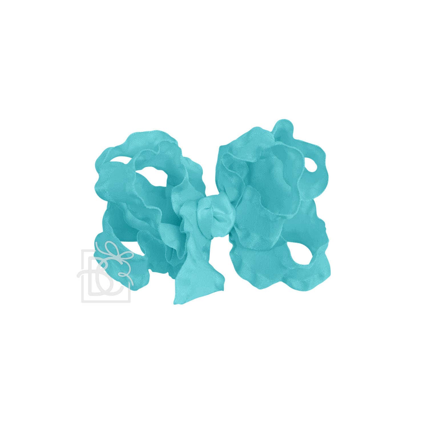 Beyond Creations, LLC - Wholesale Hair Bow - Kids - DOUBLE RUFFLE BOW ON CLIP10