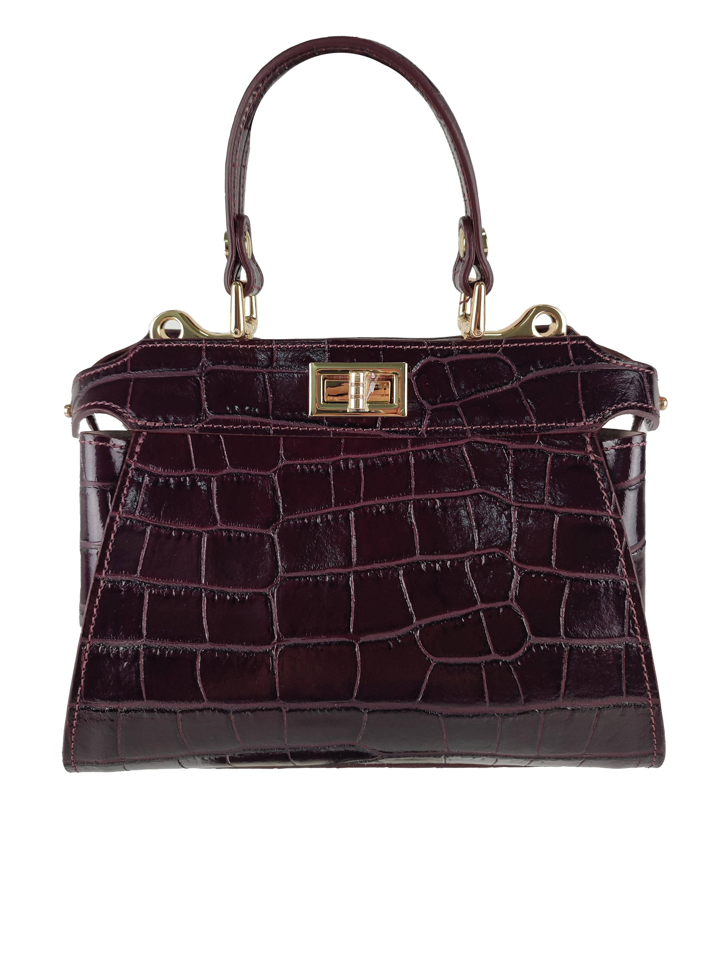 Florence Leather – wholesale Top handle bag – women's – Leather handbag with swivel closure8