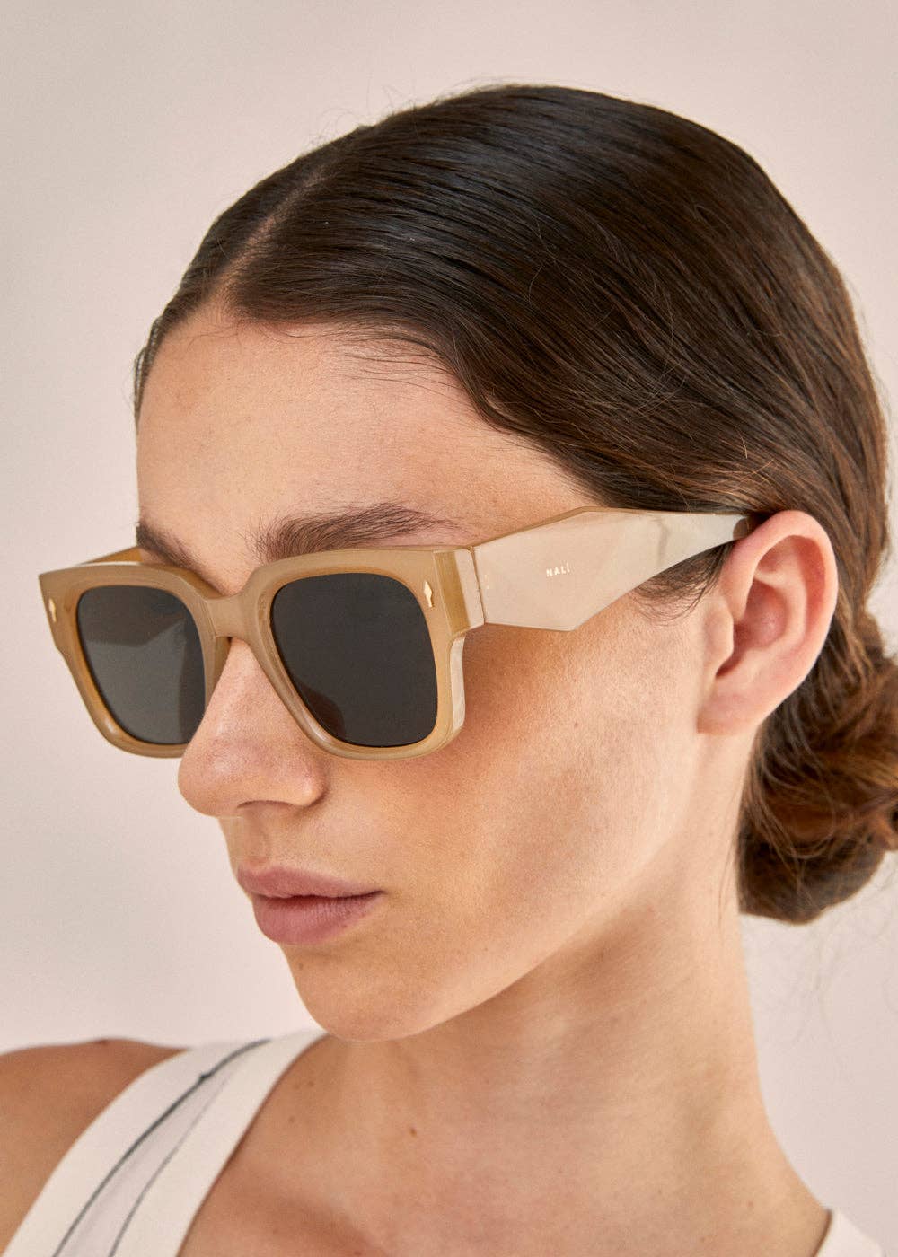 NALI' - Wholesale Sunglasses - Women's - KERRY SUNGLASSES JELLY BEIGE - N60