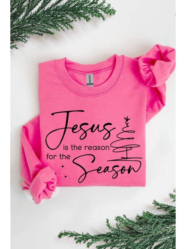 COLORBEAR - Wholesale T-shirt (graphic) – women's - Jesus Reason Season Graphic Sweatshirt15