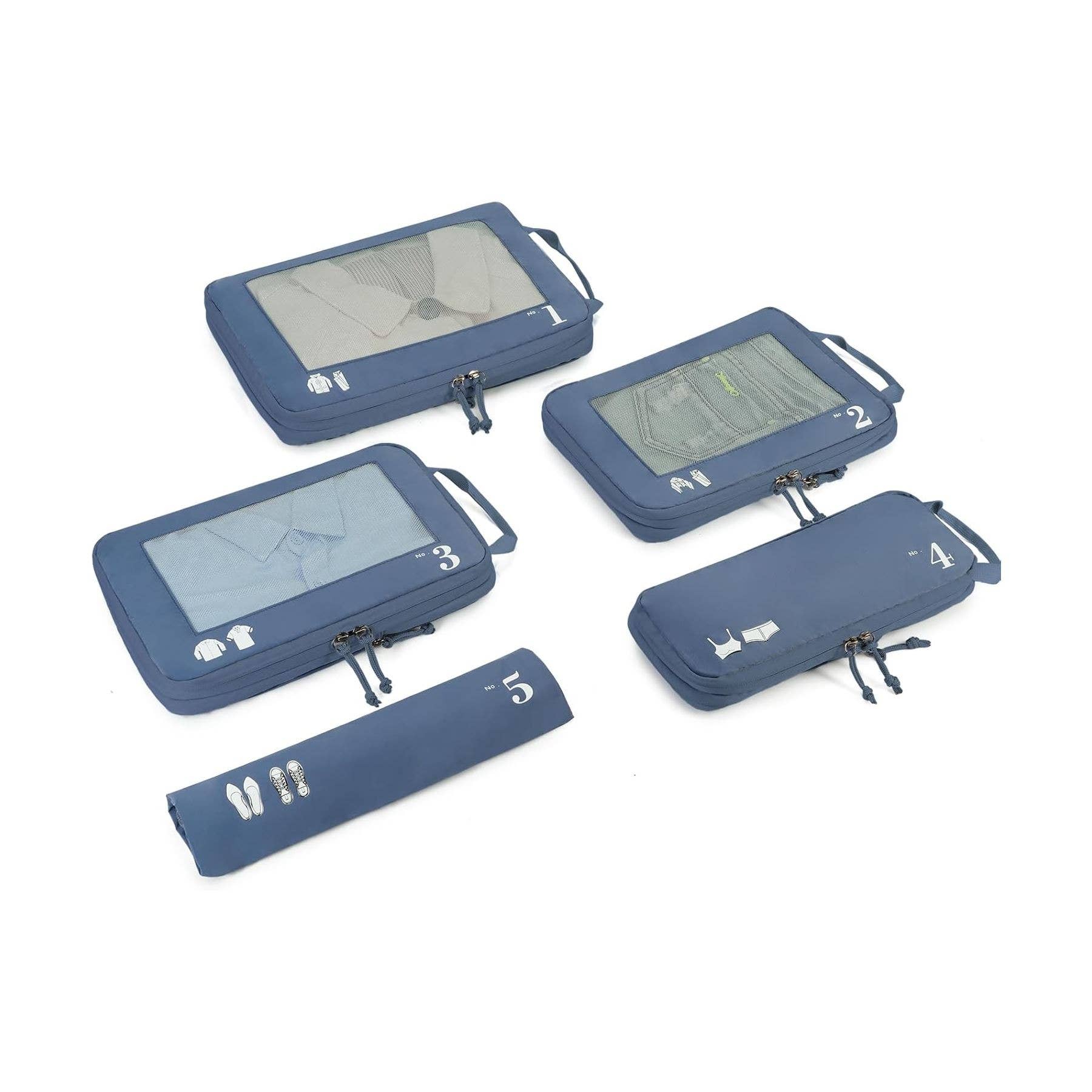 NARWEY INC - Wholesale Packing Cube - 5 Set Compression Packing Cubes for Suitcases Organiser Bags9