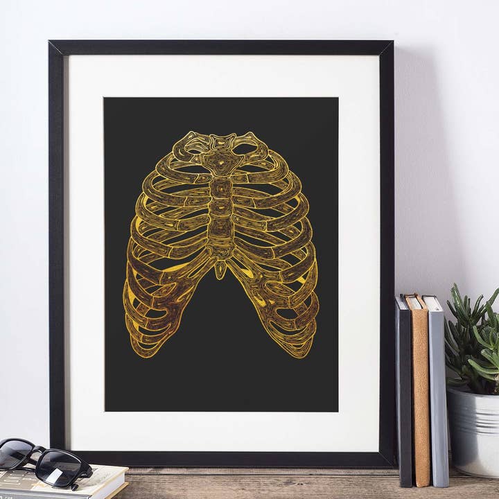 Estampado de caja torácica dorada para venta al por mayor de Ren Butler Design