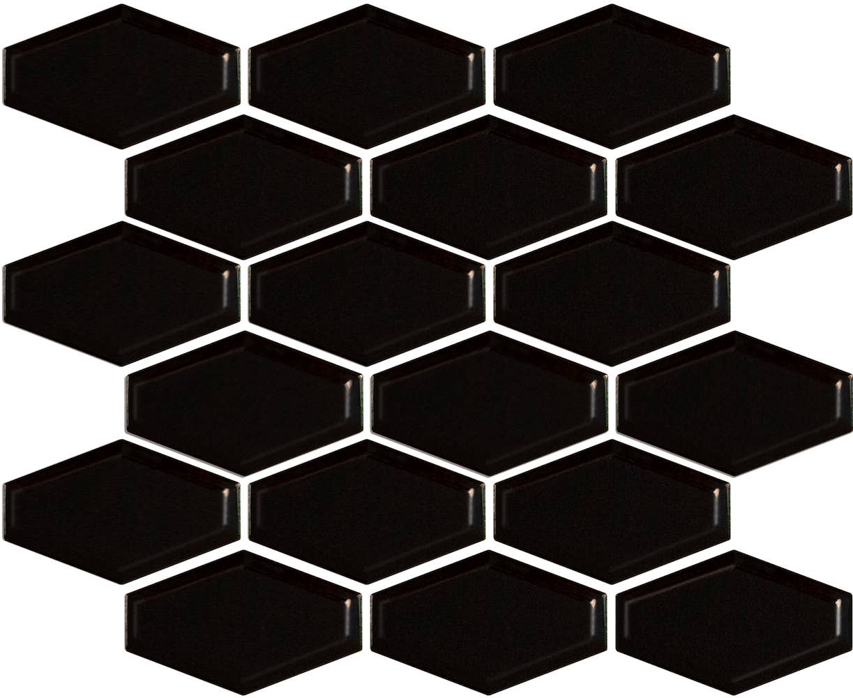 Thomas Avenue Ceramics - Wholesale Wall Tile - 12"x12" Elongated Hexagon Porcelain Mosaic Tile2