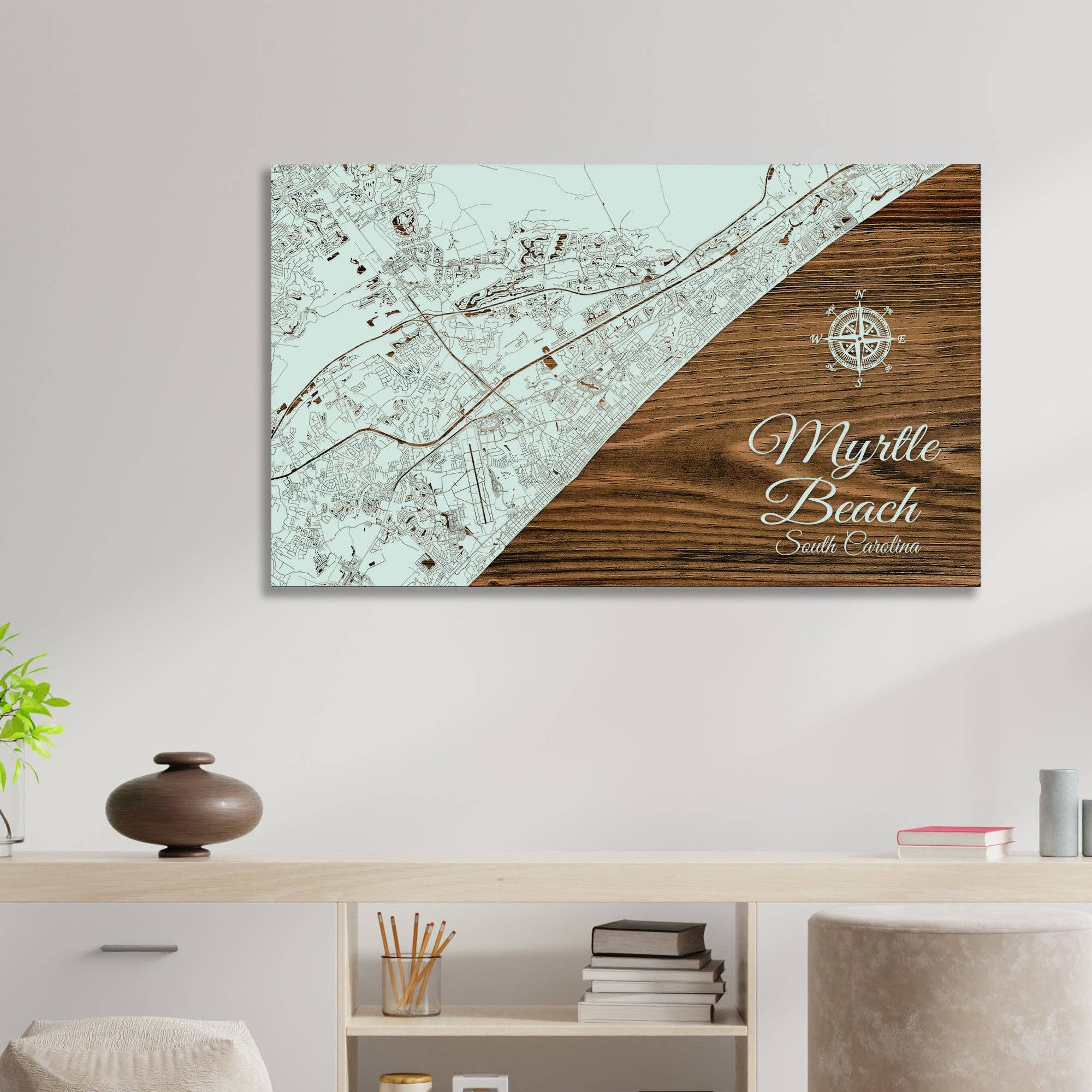 Fire & Pine - Wholesale Map - South Carolina: Myrtle Beach  Street Map2