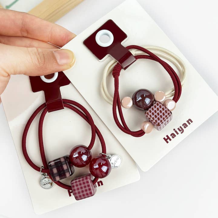 Set di Fermacapelli a Scacchiera Rossa per la vendita all'ingrosso da parte di SoapElenGlen