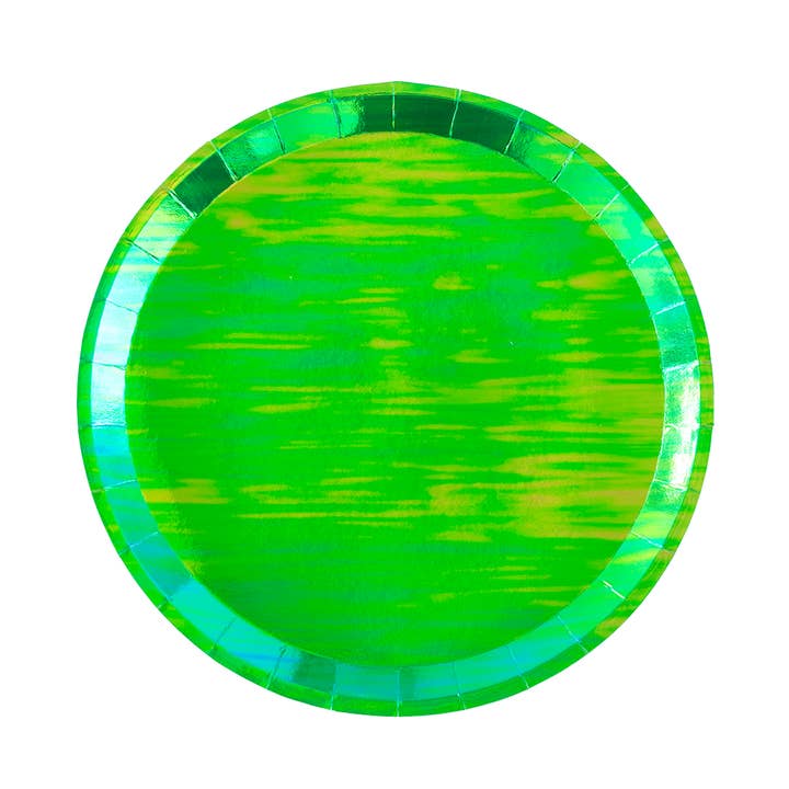 Jollity & Co. + Daydream Society – wholesale Engångsplatta – Posh metalliska runda dessertplattor - 8 Pk - 3 Färgalternativ1