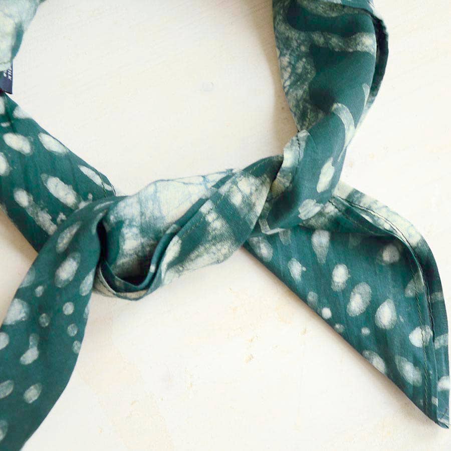 Ichcha - Venta al por mayor Bandana - Mujer - Bufanda cuadrada con cabeza de bandana para mujer en algodón con estampado de bloques - Patta3