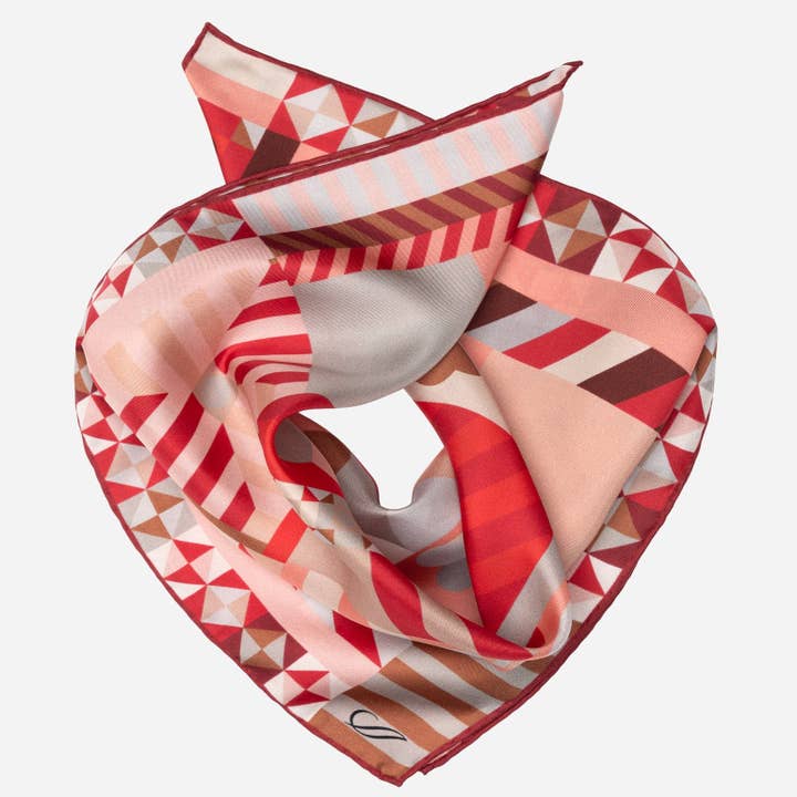 Giulietta - Silkesbandana - Röd för wholesale av Elizabetta Made in Italy USA