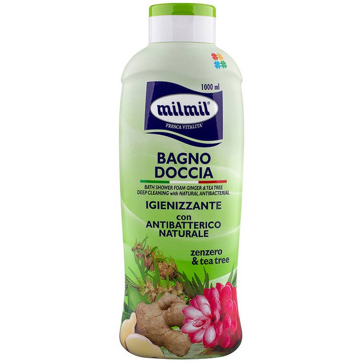 Mil Mil 76 - Vendita all'ingrosso Bagnoschiuma/gel doccia - Bagno Doccia Zenzero&Tea Tree Igienizzante Con Antibatterico