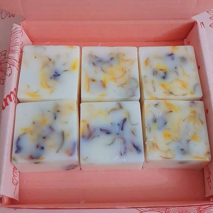 Wax Melts Botanical 6Cubes - 15g/cube 90g Box for wholesale by Marchwood Candles Ltd