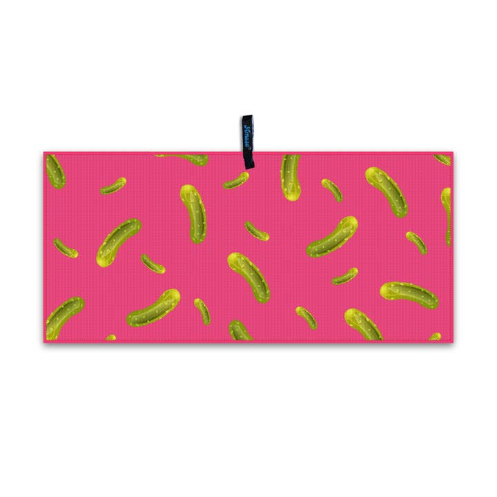 Pink Pickle Pop Quick-Dry Sports and Kitchen Towel for wholesale by Amuse