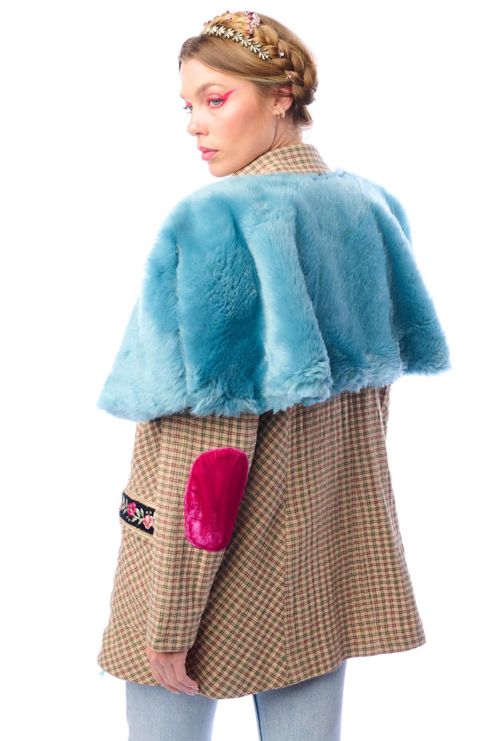 Aratta | Women's Fashion - Wholesale Blazer - Women's - Diana Beige Floral Blazer | Plaid Blazer | Flowery Jacket31