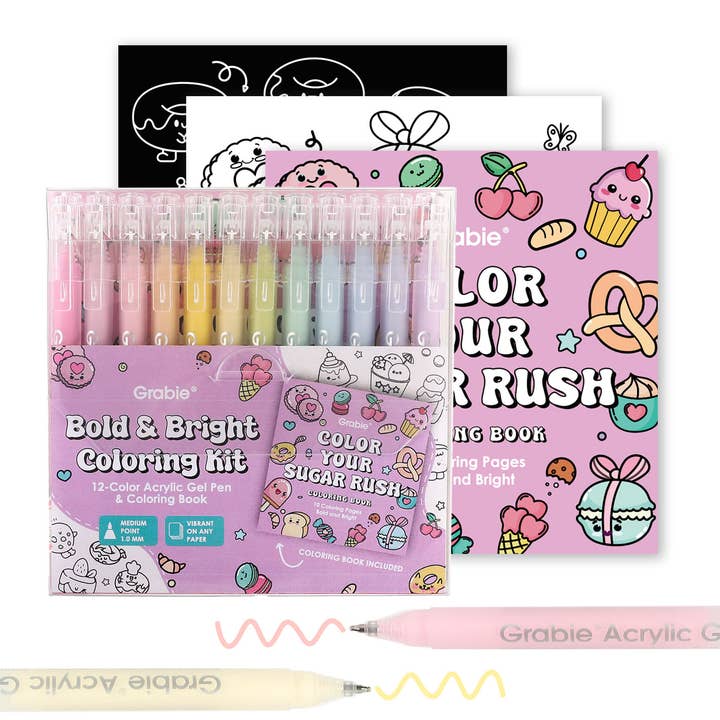 Bold & Bright Coloring Kit - Sugar Rush Color for wholesale by Grabie