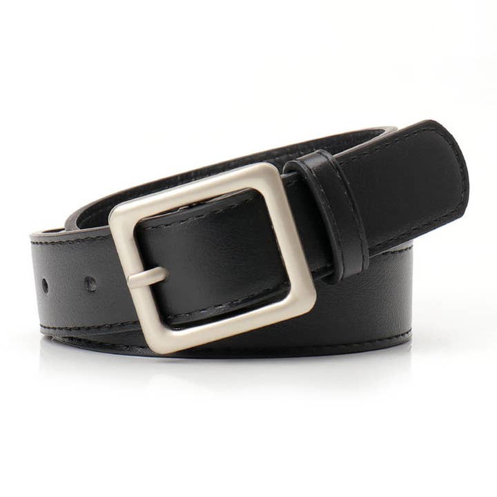 High-end retro square-buckle women's belt for wholesale by Lily Clothing
