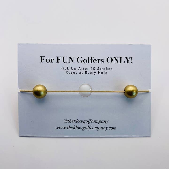 The Klow Golf Company - Vendita all'ingrosso Bracciale con perline - Bracciale contatore di colpi da golf - GOLDEN4