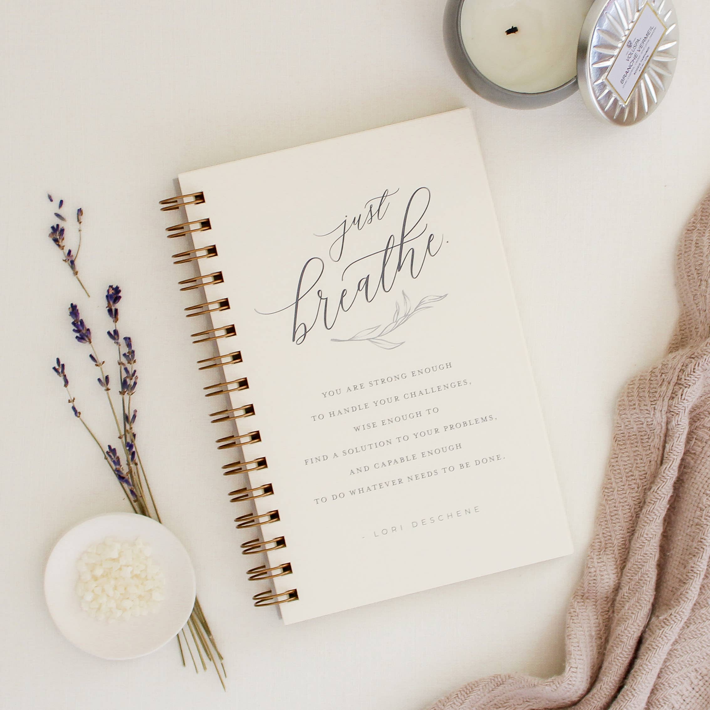 Jen Simpson Design - Vente Journal intime - Just Breathe//Anxiety Journal1