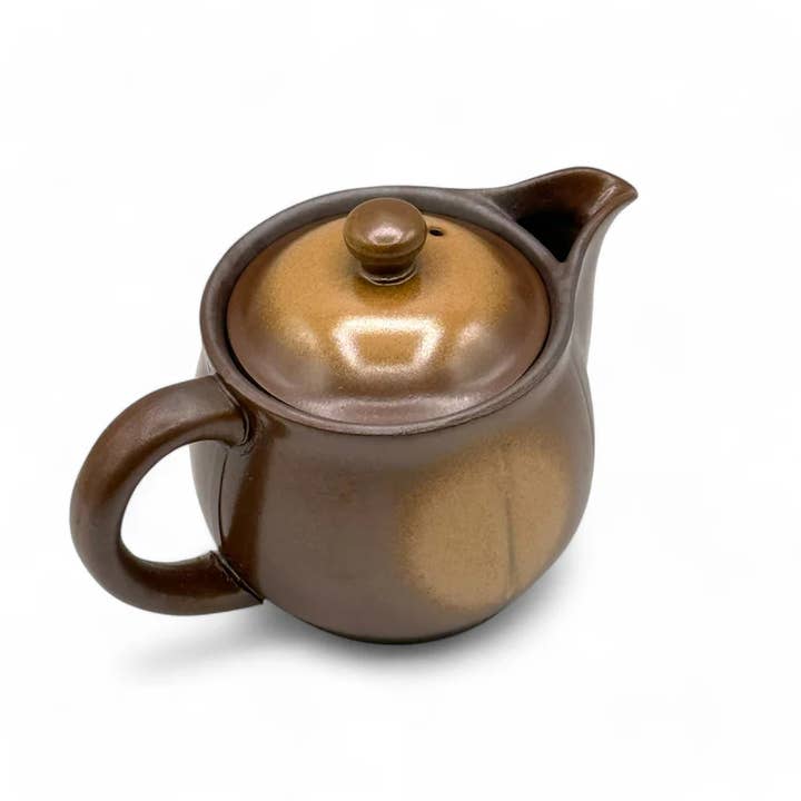 Inoue Tea – Engroshandel Tekande – Mirai Brown Banko-yaki Kyusu - Japansk tekande4