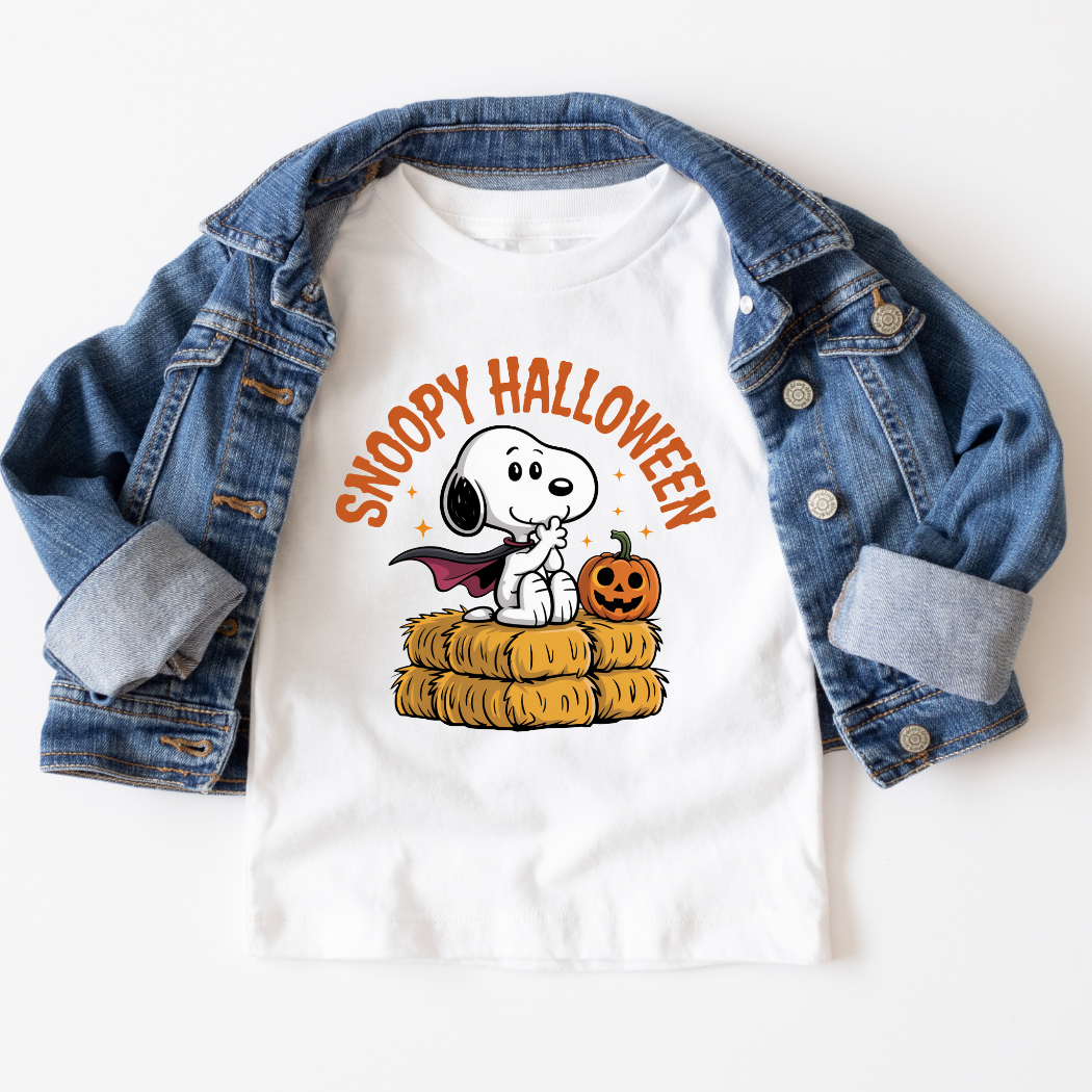 Mama and Littles Apparel - Wholesale Screen Printed T-Shirt - Kids - Snoopy Halloween Youth Halloween Graphic Tee0