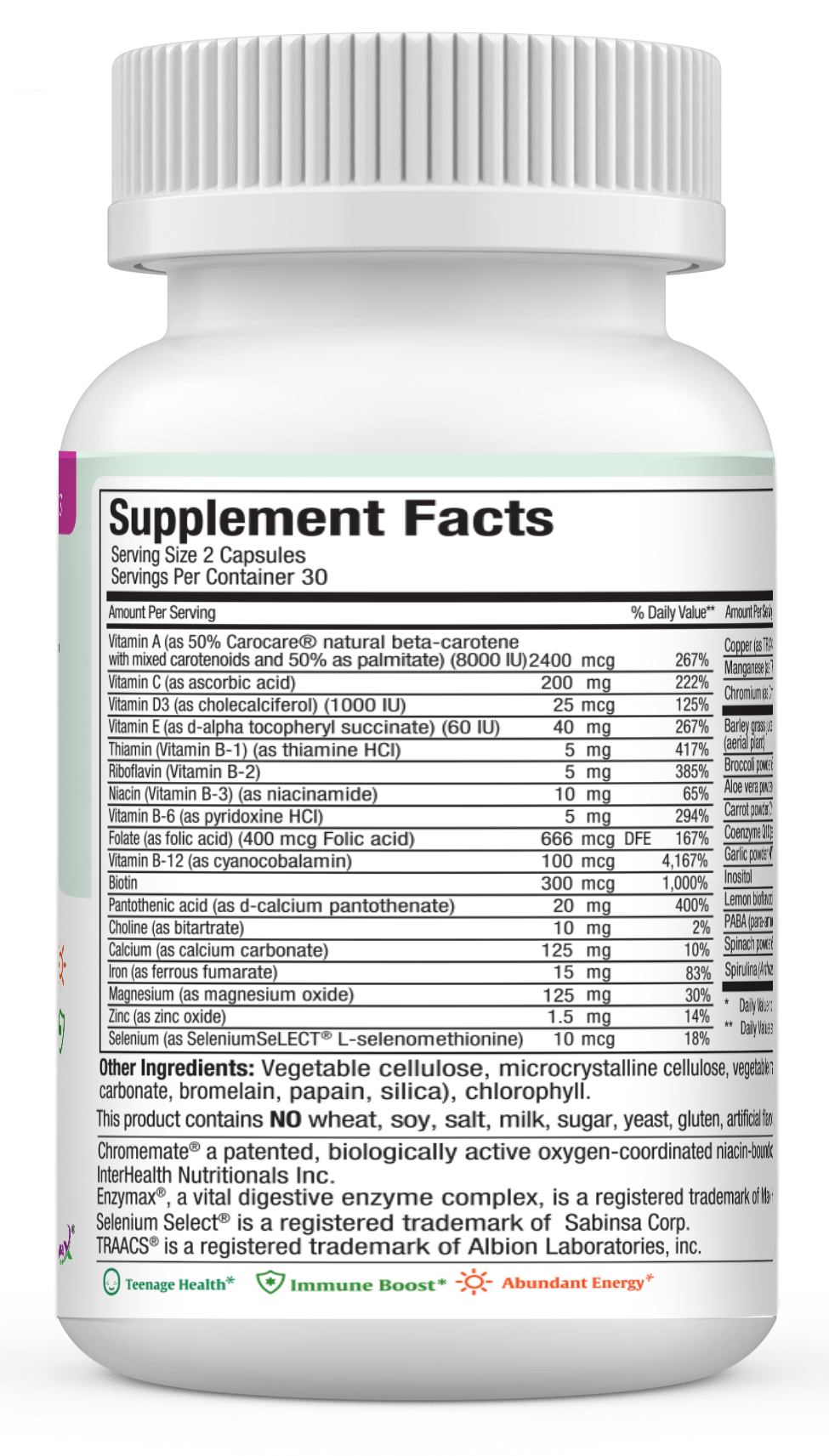 Maxi Health - Wholesale Oral Supplement/Vitamin - Teen Supreme Hers2