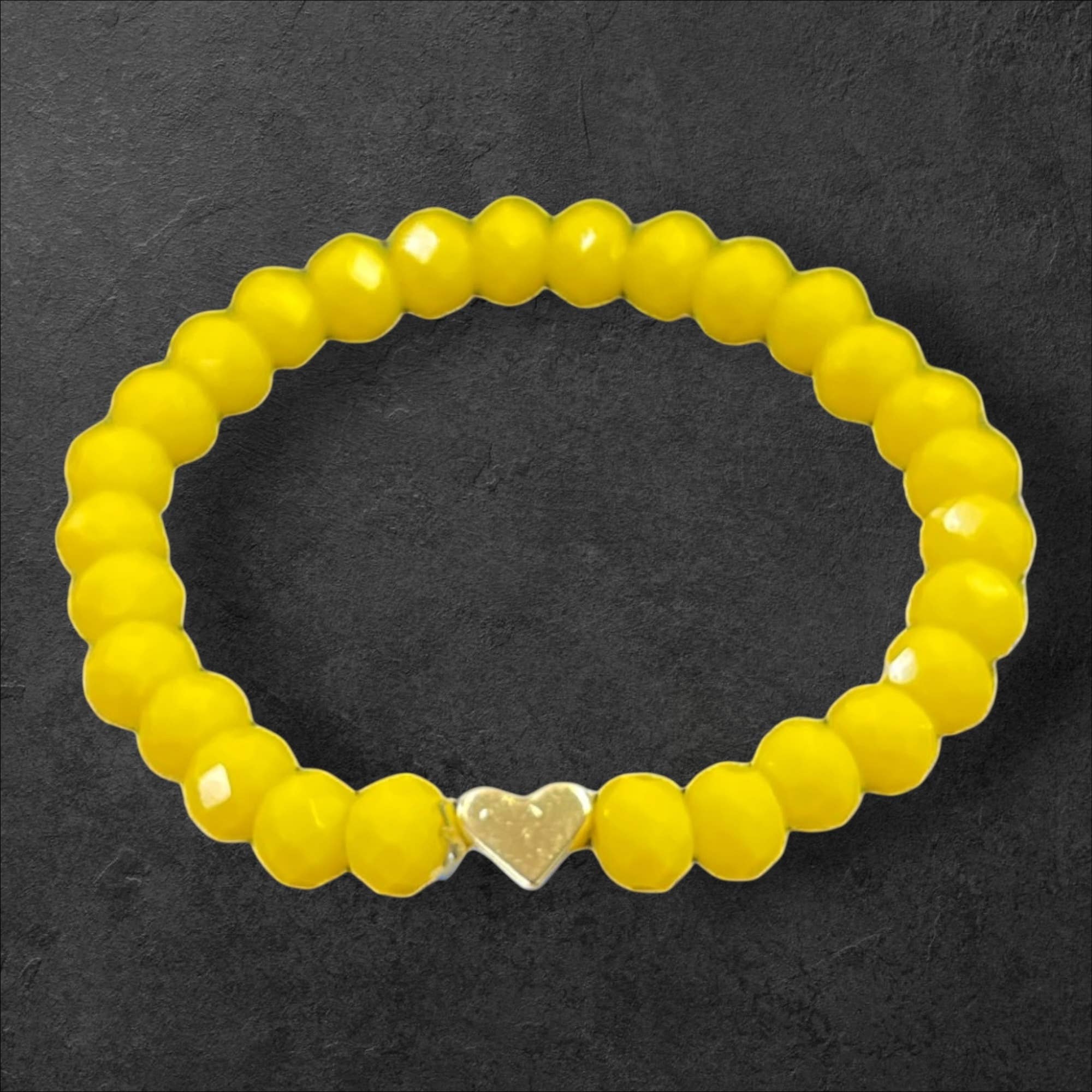 Loli - Wholesale Beaded Bracelet - Kids - Kids Stretchy Bracelet - Heart Charm3