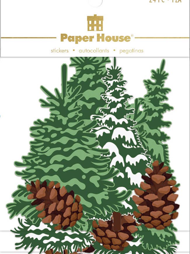 Adesivos de álbum de recortes - Pacote de adesivos cortados em pinho por atacado de Paper House Productions