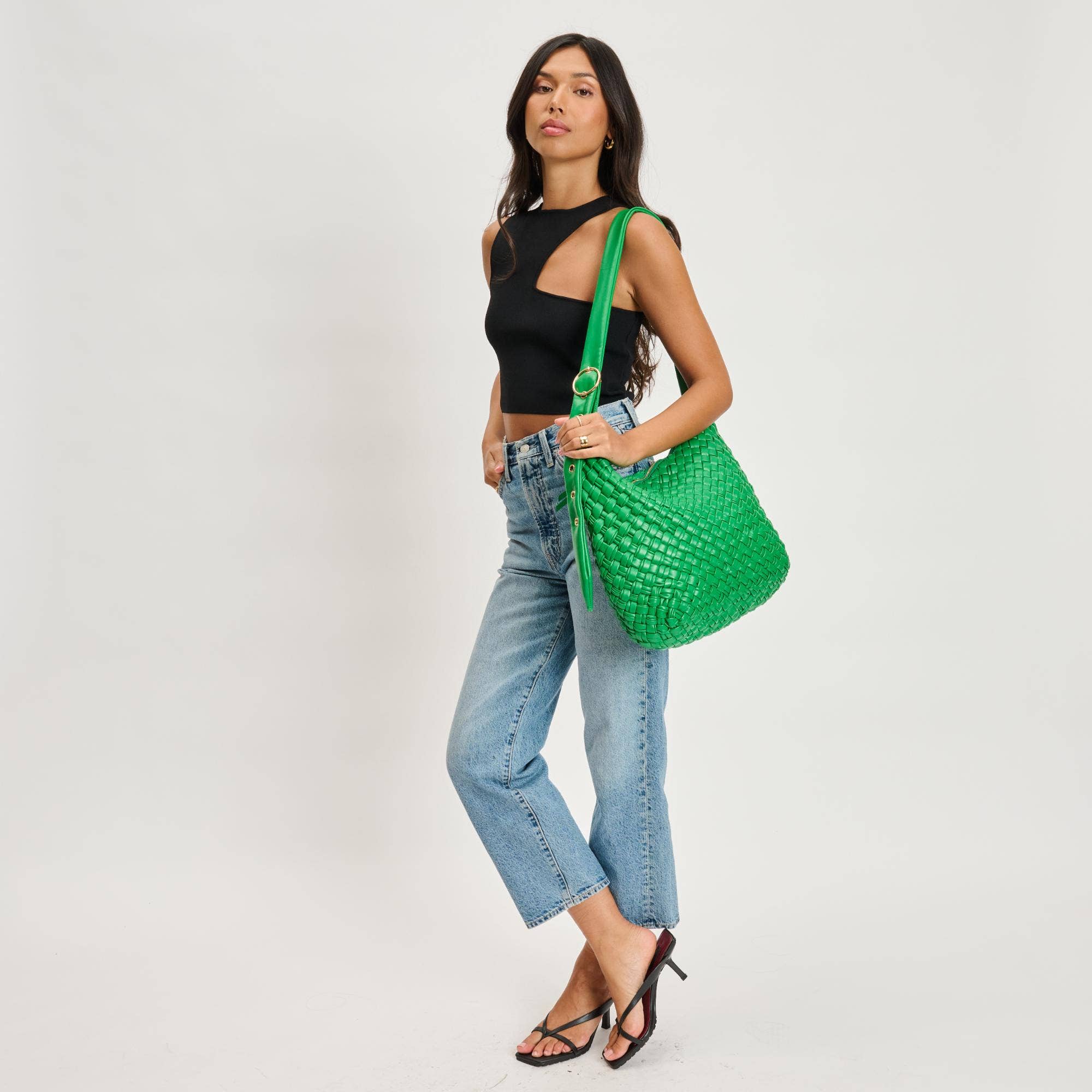 Moda Luxe – bolsa tiracolo - Mulher por atacado – Bolsa Transversal Clássica Trançada22
