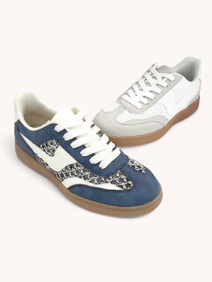 CCOCCI - Wholesale Lifestyle trainers – Women′s - MODERN-19 WAVY SWOOSH STRIPE DESIGN COURT SNEAKERS12