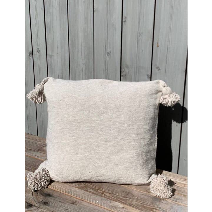 marrakeshop – wholesale Throw pillow cover – Moroccan Pillow Cushion With Pom Pom Tassel1