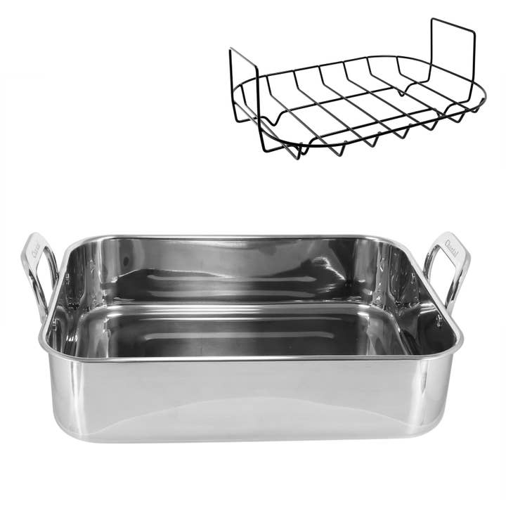Chantal Cookware - Wholesale Roaster - Stainless Steel Roaster with Nonstick Rack10