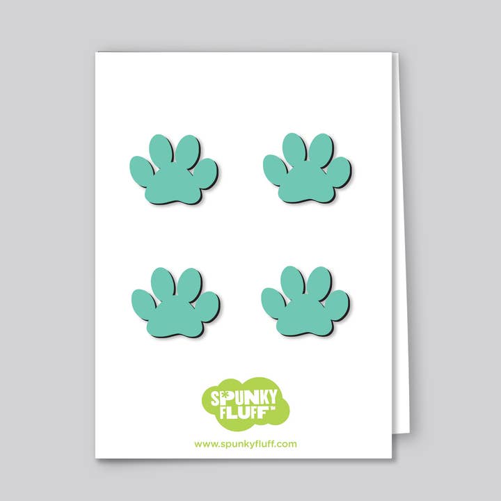 Spunky Fluff - Wholesale Magnet - Paw Print Magnets Mini, Dog Paw Magnets, Cute mini pet paws