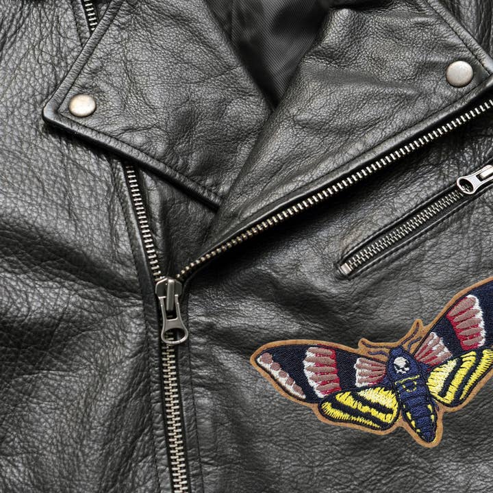 Project Pinup - Wholesale Patch - Death Head Hawkmoth Embroidered Iron On Patch
