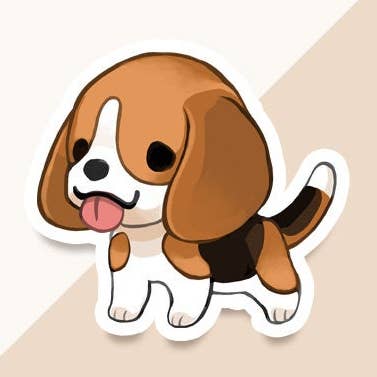 Vinyl Sticker Beagle for wholesale by Thousand Skies