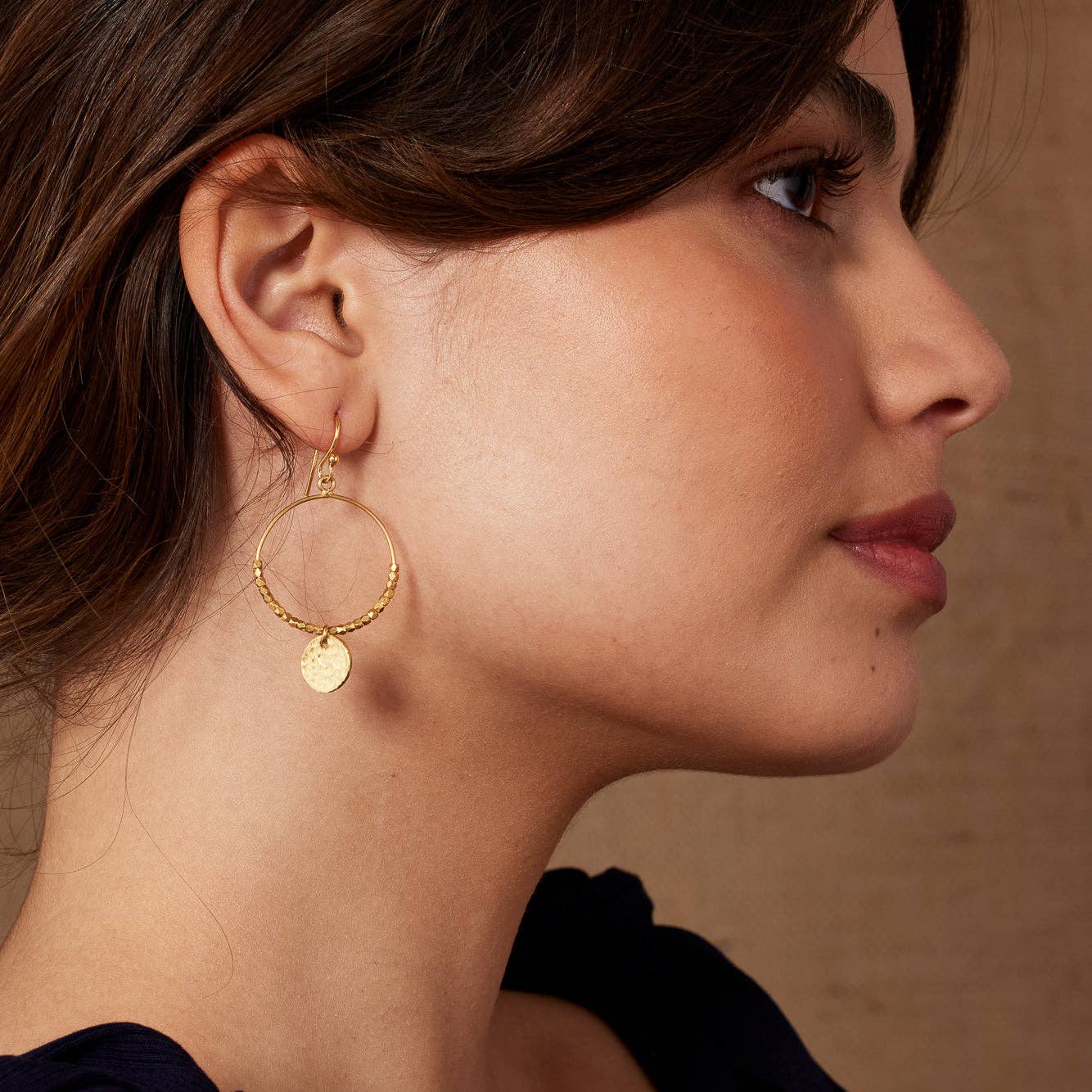 Ashiana London – Großhandel Hoops – Dominique Mini Hoops aus Gold2