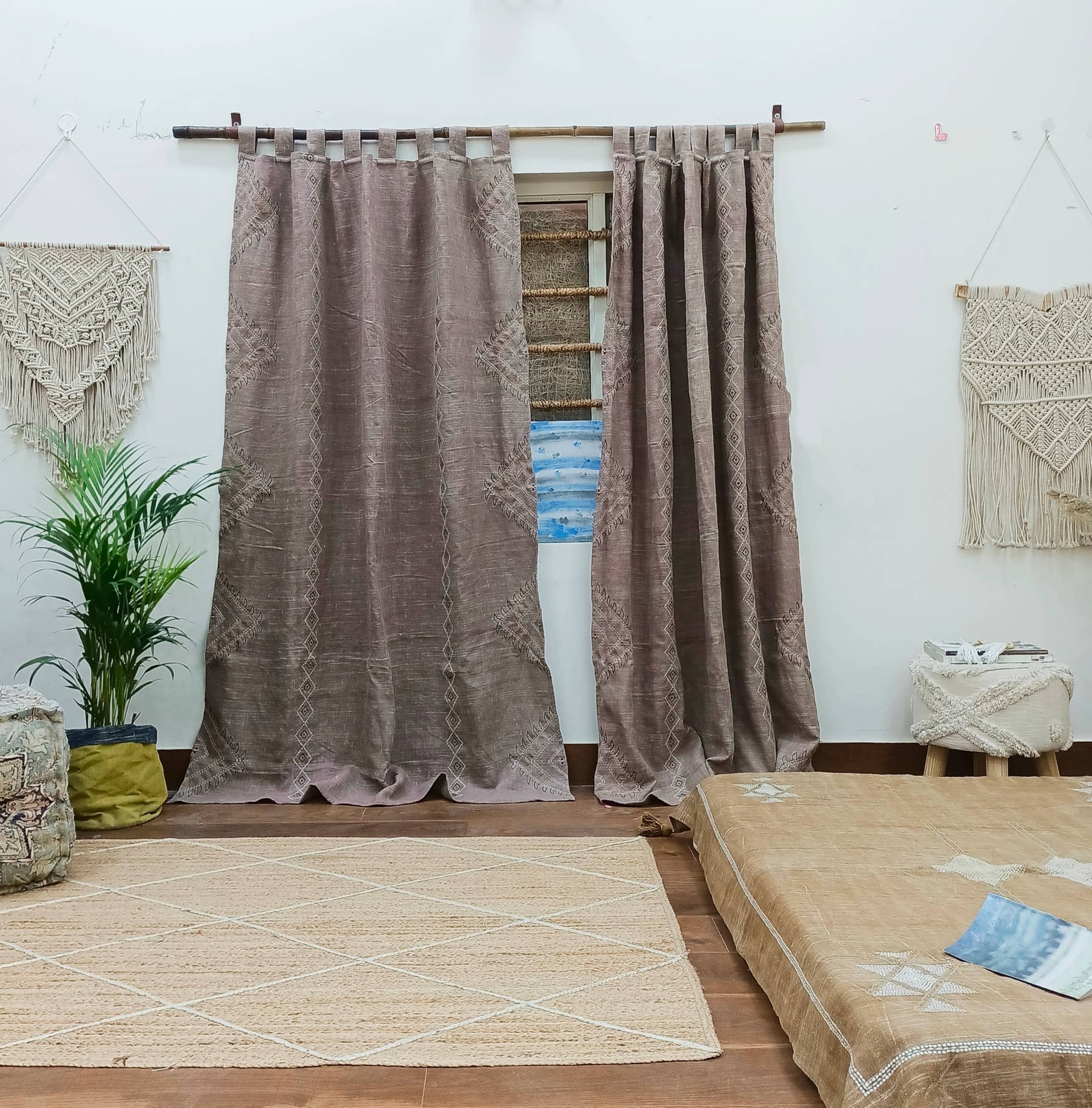 Eyda Homes - Wholesale Curtain - Handmade Linen Curtains | Farmhouse Living Room Curtains2