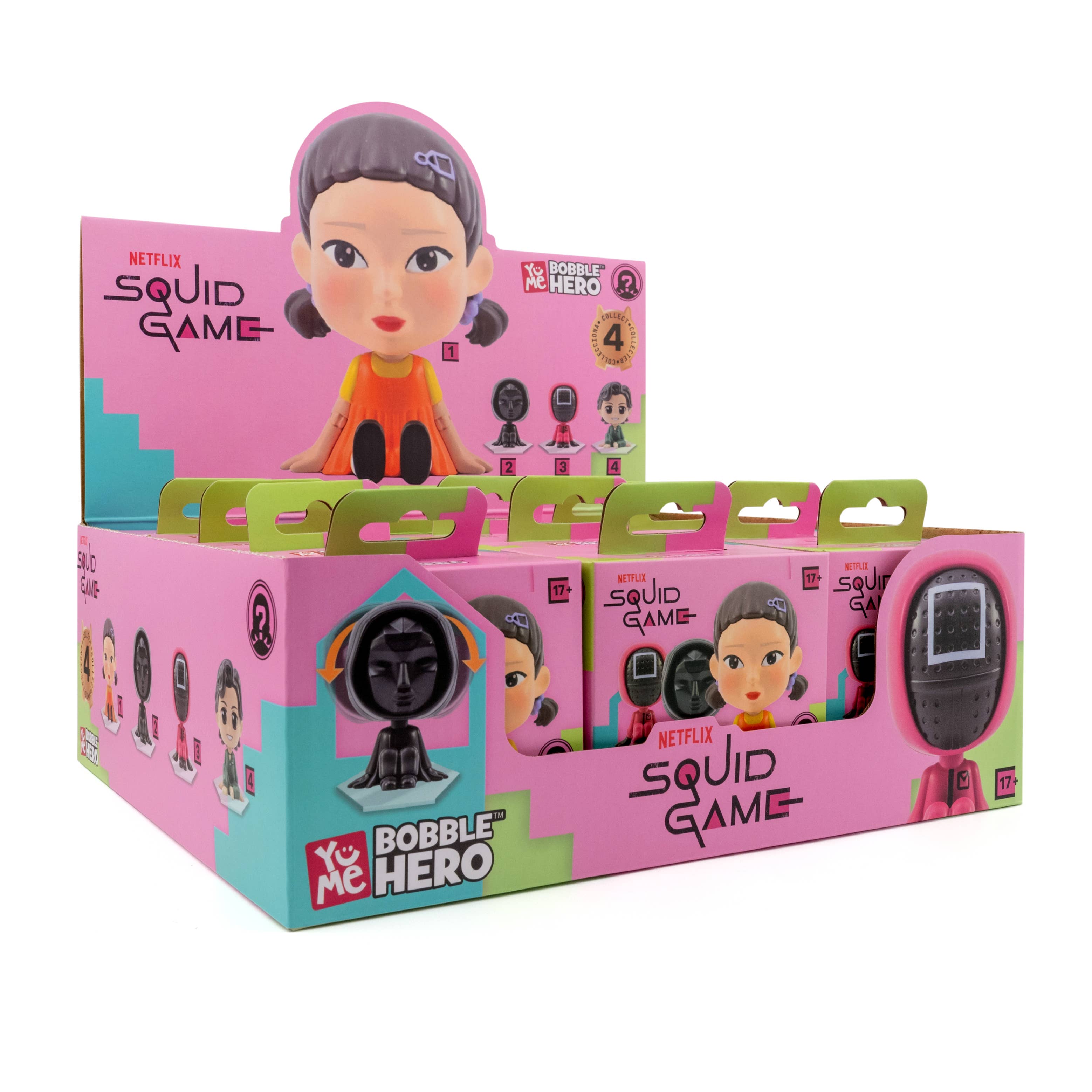 Toys Matter Inc. - Vente Figurine – enfant - Squid Game Bobble Hero - Boîte aveugle CDU6