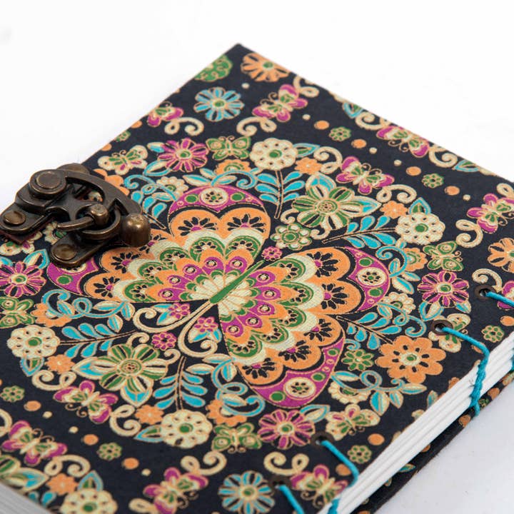 R K Handicrafts and Exporters - Wholesale Journal/diary - Journal Diary Notebook with Lock - Sketchbook Unruled 4