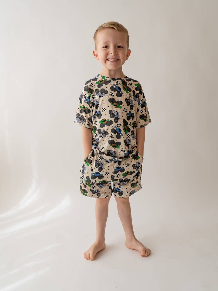 Monster Truck Boy's Casual Set for wholesale by House of Henry