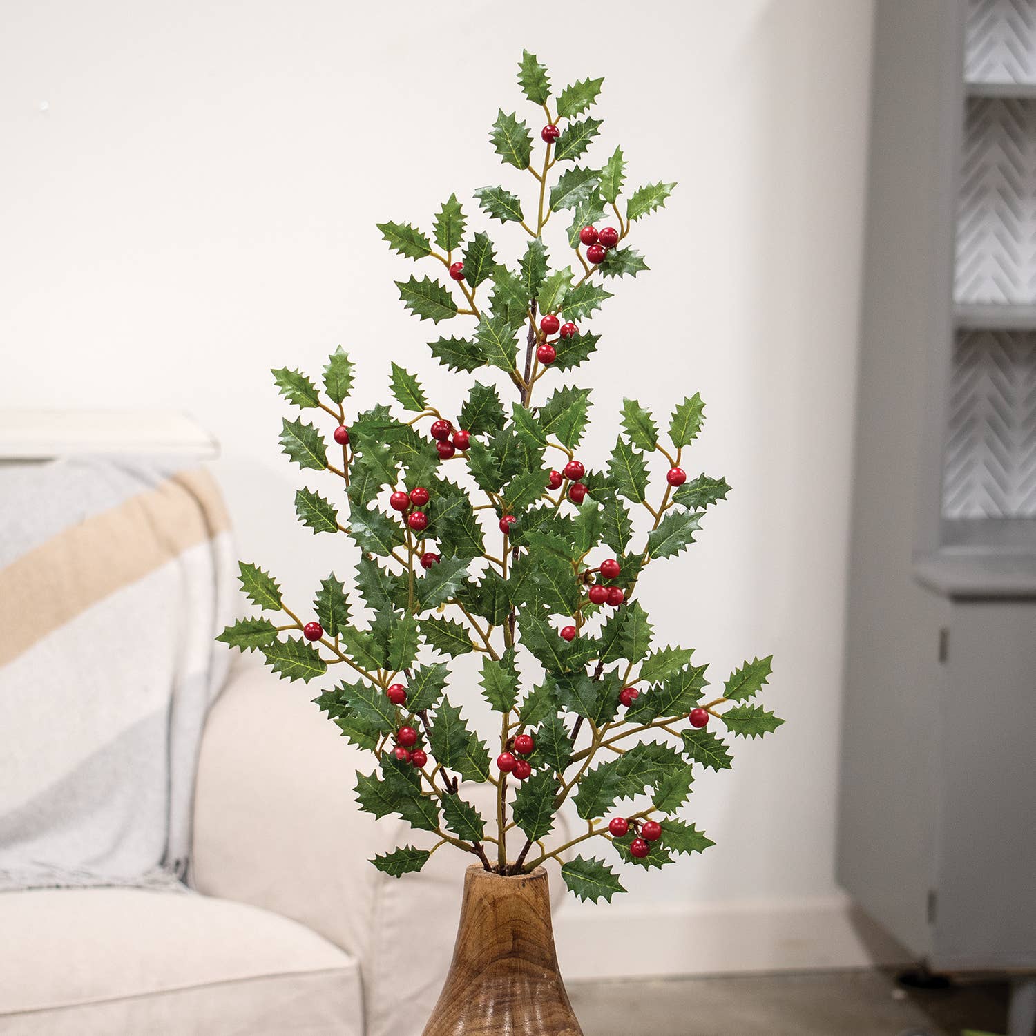 Saybrook Lane - Vente Décoration de Noël - Spray Merry Little Holly & Berries, 28 po1